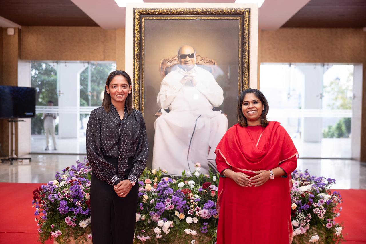 Captain Harmanpreet Kaur visited Chennai Satyabama Institute of Science and Technology for the first time after the Women’s World Cup win!