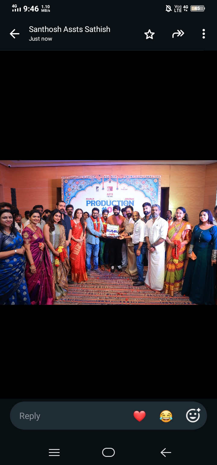 *ஜெயராம் – சிம்ரன் நடிக்கும் புதிய ஃபேமிலி ரோம் காம் திரைப்படம் – கோலாகலமாக நடைபெற்ற பூஜை !*
