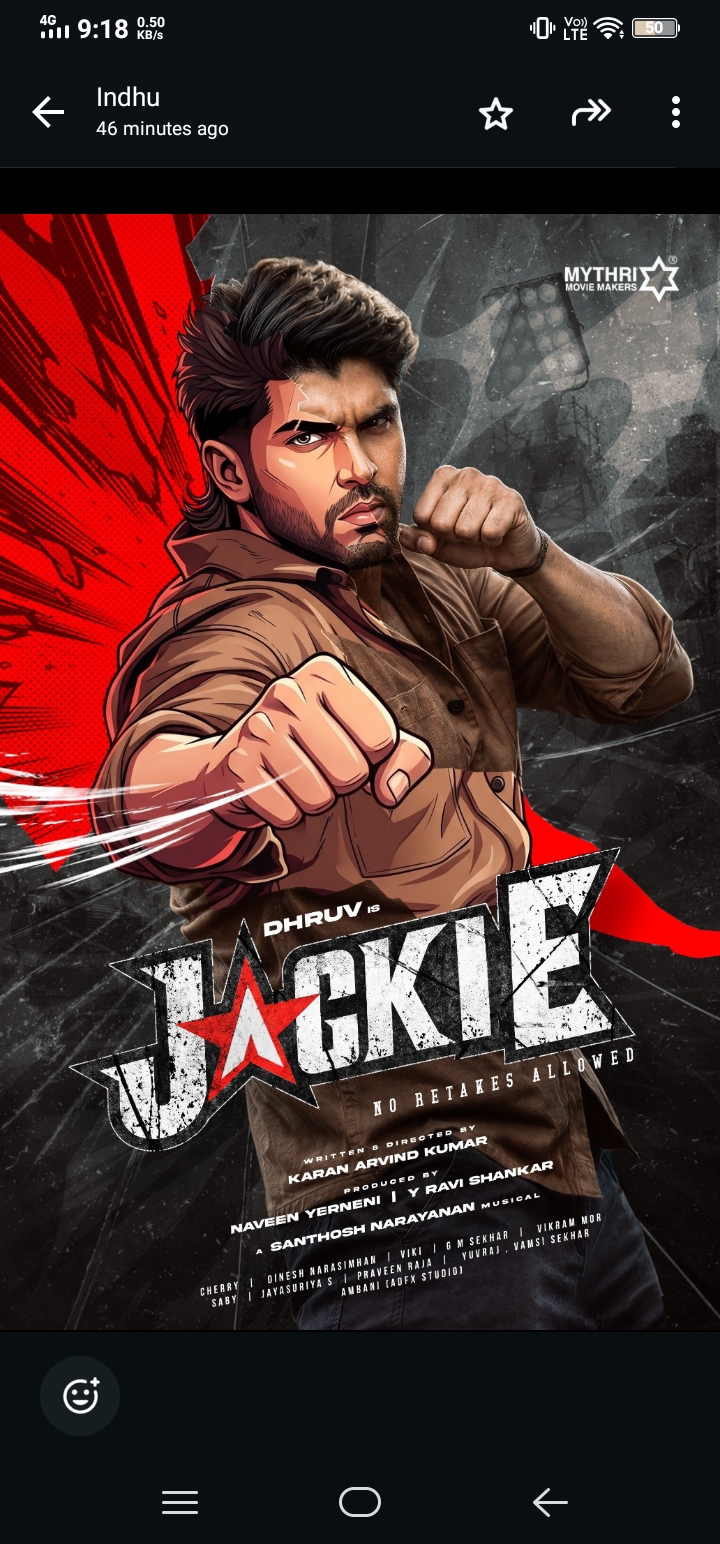 Mythri Movie Makers’ New Film, Featuring Dhruv Vikram, Directed by Karan Arvind Kumar Is Titled ‘Jackie